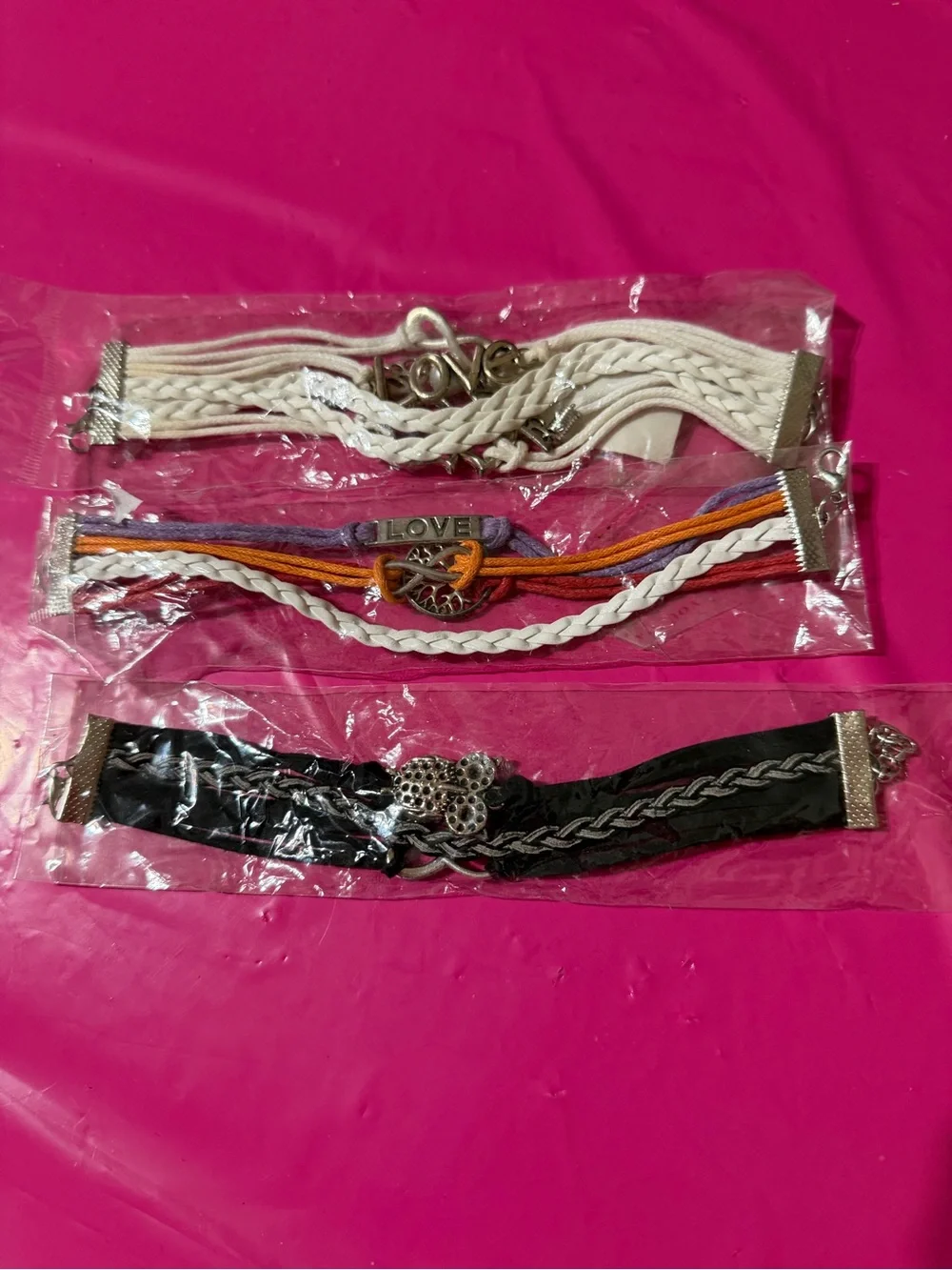 Multi-Row Love Charm Bracelets Women Accessories